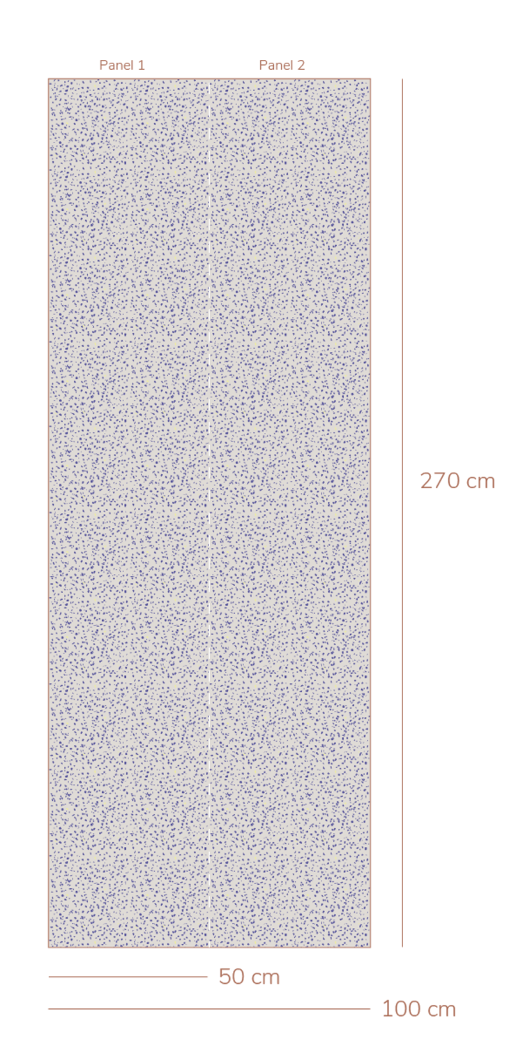 Bibelotte Bibelotte | Behang Terrazzo Kobalt