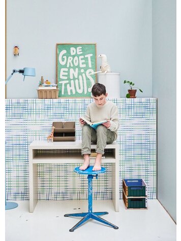 Bibelotte Bibelotte | Behang Grid groen