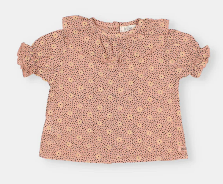 Búho Búho | Broekje flower dots rose clay