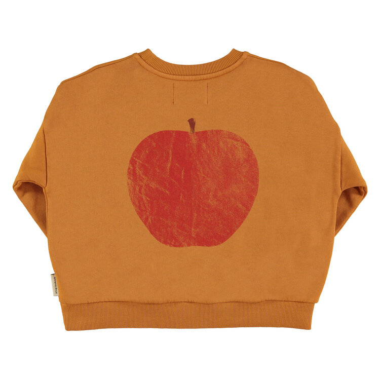 Piupiuchick Piupiuchick | Sweater camel Appeltjes print