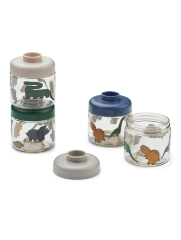 Liewood Liewood | Baby food boxes 4pack dino