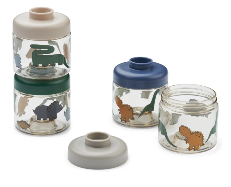 Liewood Liewood | Baby food boxes 4pack dino