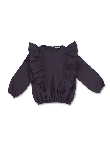 Petit Blush Petit Blush | Ruffled blouse night blue