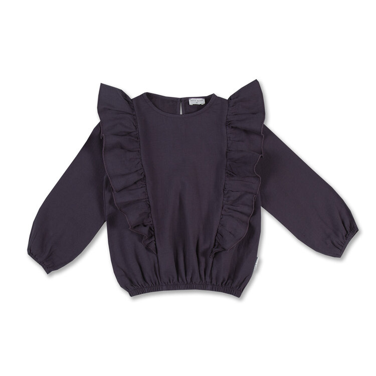 Petit Blush Petit Blush | Ruffled blouse night blue