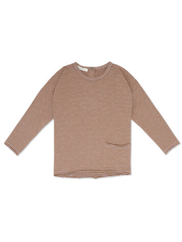 Phil&Phae Phil&Phae | T-shirt kids drop-shoulder sepia brown