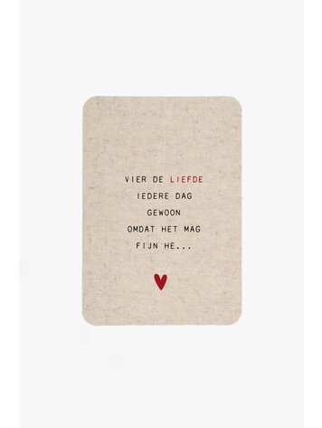 Zusss Zusss | Ansichtkaart vier de liefde zand