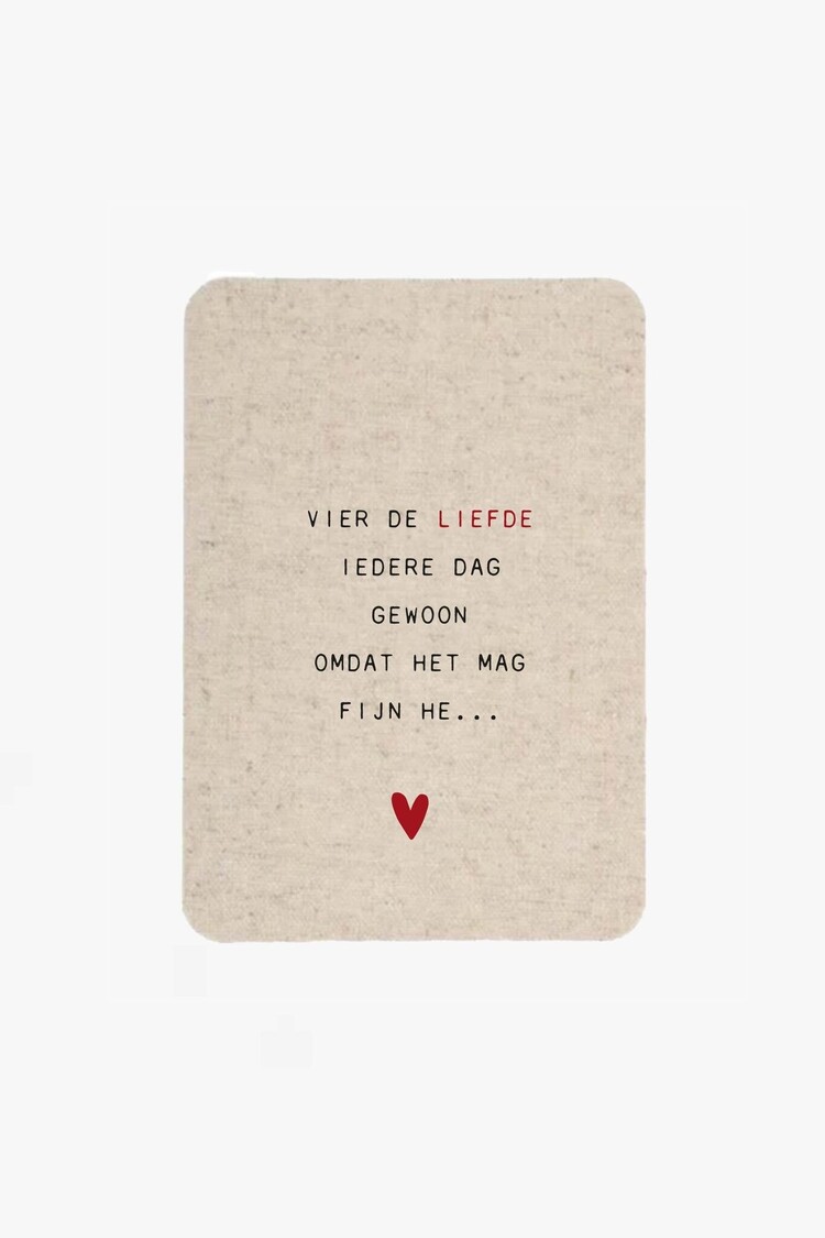 Zusss Zusss | Ansichtkaart vier de liefde zand