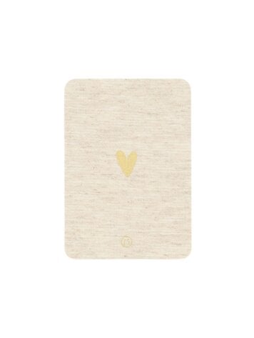 Zusss Zusss | Ansichtkaart hartje linnen