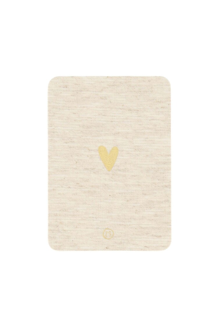 Zusss Zusss | Ansichtkaart hartje linnen