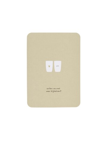 Zusss Zusss | Ansichtkaart bijkletsen zand