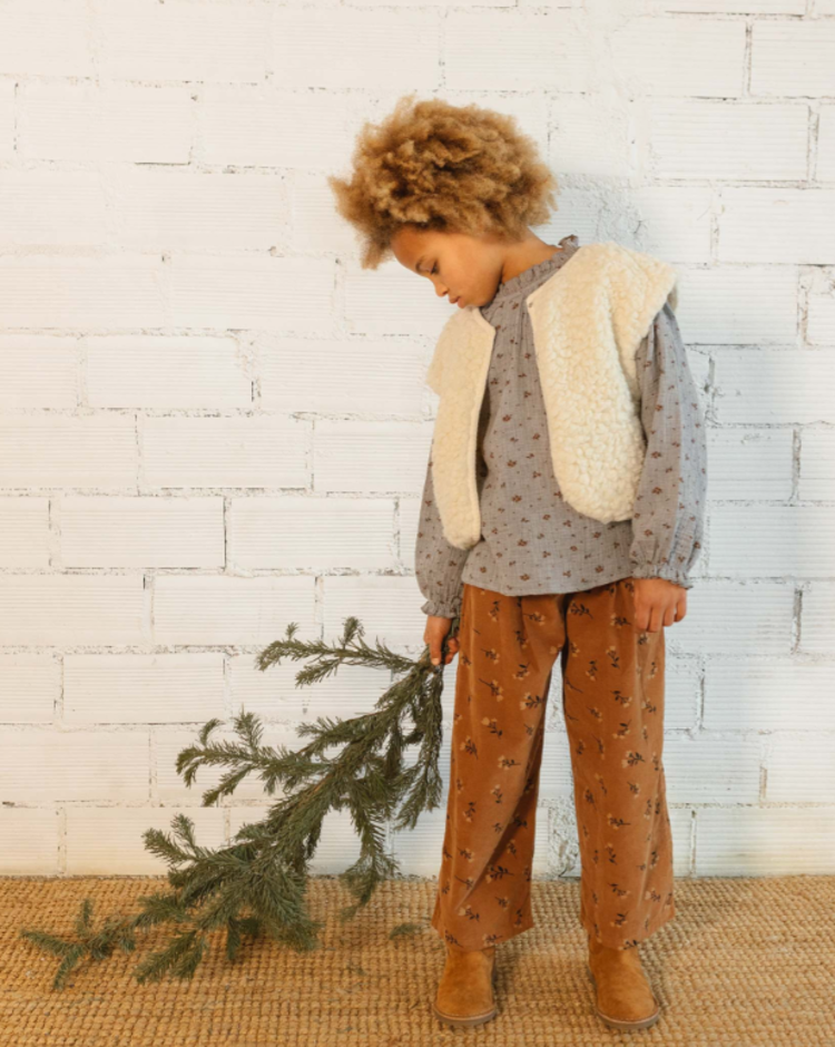 Búho Búho | Broek folk toffee