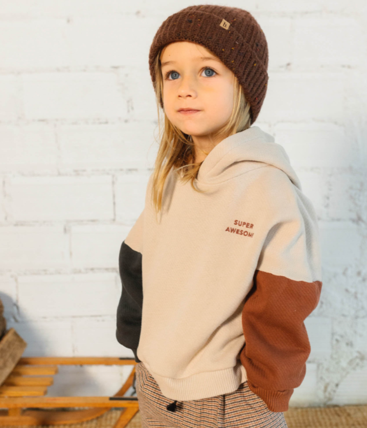 Búho Búho | Gebreide muts botonato brownie