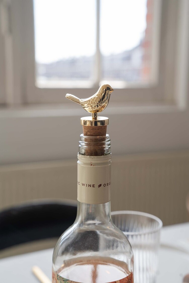 Zusss Zusss | Wijnstopper vogel goud