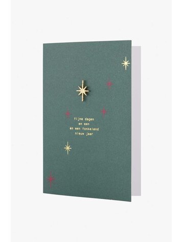 Zusss Zusss | Wenskaart met broche ster