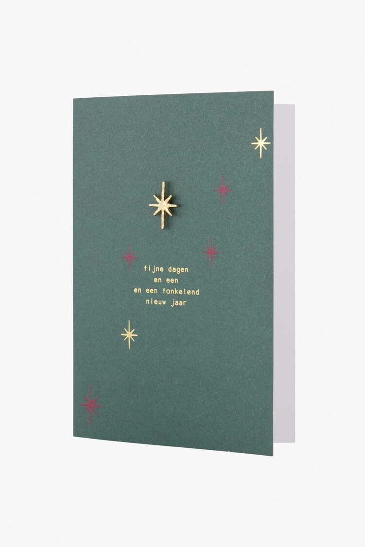 Zusss Zusss | Wenskaart met broche ster