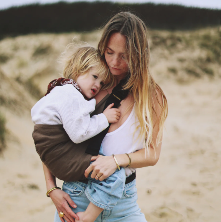 Wildride Wildride | Kinder draagzak brown linnen