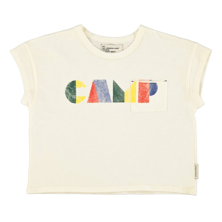 Piupiuchick Piupiuchick | T'shirt ecru multicolor camp