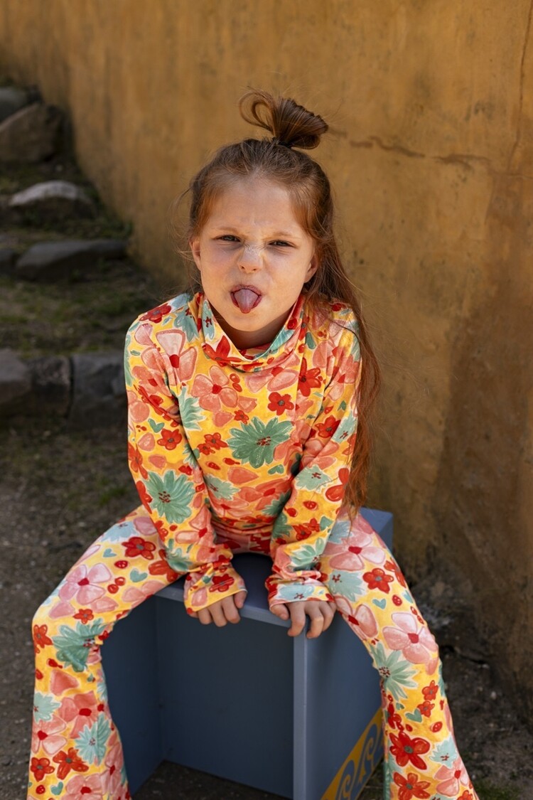 Ammehoela Ammehoela | Flared broek Liv artsy flowers