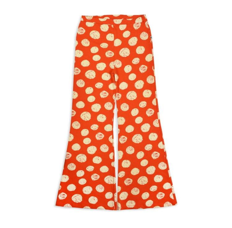 Ammehoela Ammehoela Broek Lazzo dots - rood wit gestippeld voor meiden, wijde pijp, 95% katoen