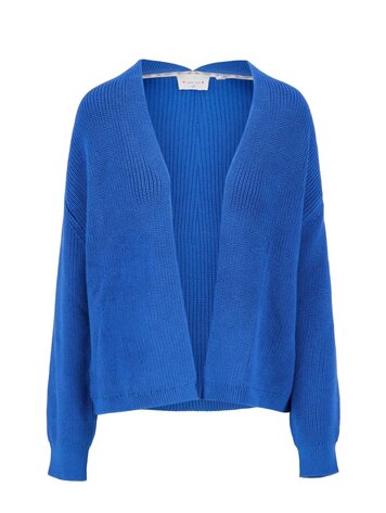 Zusss Zusss | Vest rib zomerblauw