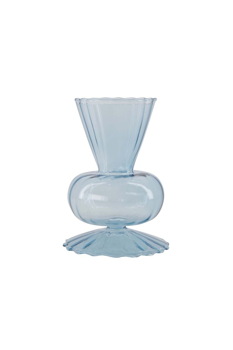 Zusss Zusss | Vaasje glas M blauw