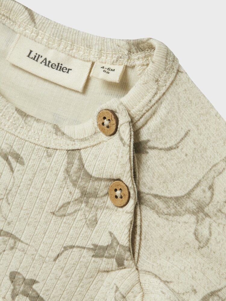 Lil Atelier Lil Atelier | Romper Gio oceaan Turtledove