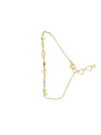 Zusss Zusss | Armband touw love goud