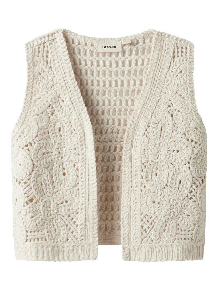 Lil Atelier Lil Atelier | Vest Dagny turtledove melange