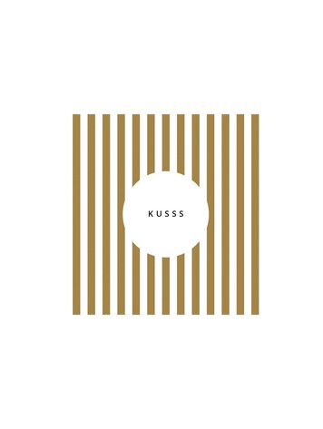 Zusss Zusss | Servetten Kusss streep 12.5x12.5cm