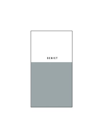 Zusss Zusss | Servetten Geniet 11x20cm