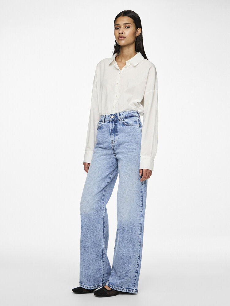 Pieces | Broek Selma jeans light blue denim NOOS