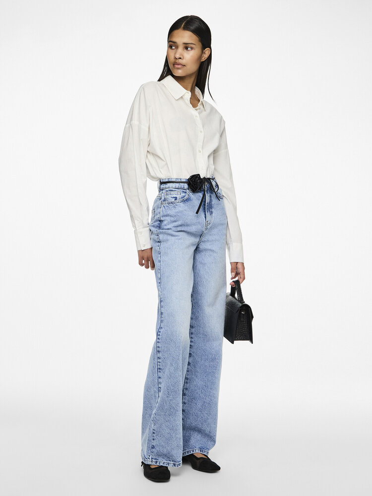 Pieces | Broek Selma jeans light blue denim NOOS