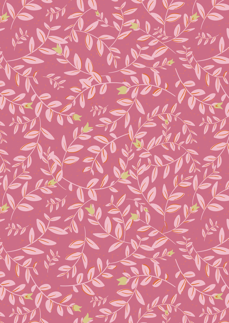 Bibelotte Bibelotte | Behang Flora fuchsia