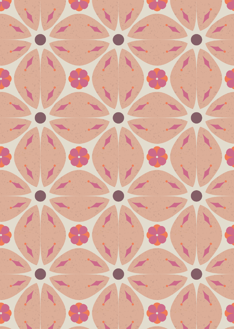 Bibelotte Bibelotte | Behang Porto zalm