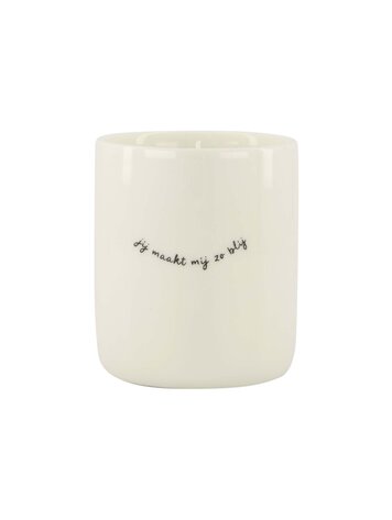 Zusss Zusss | Geurkaars keramiek Jij maakt mij zo blij