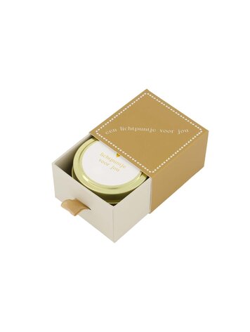 Zusss Zusss | Geurkaars schuifdoosje Lichtpuntje voor jou