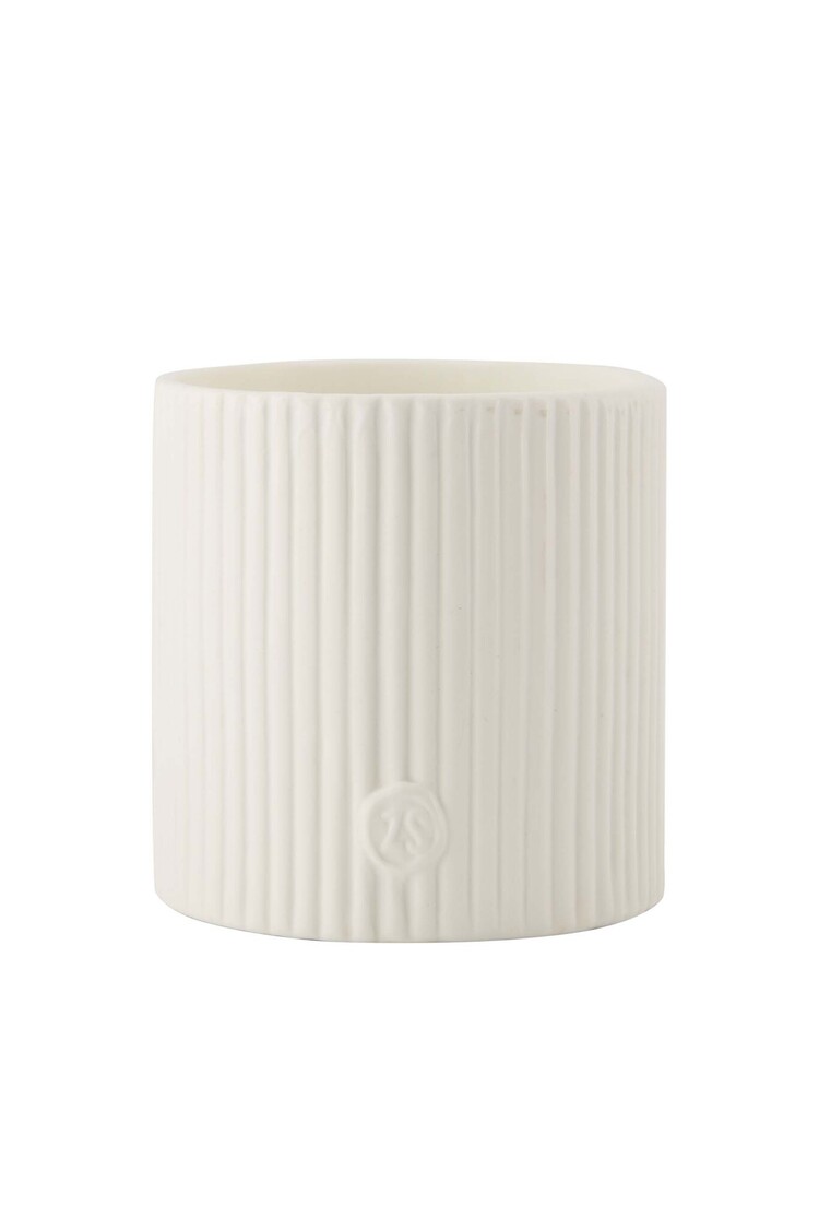 Zusss Zusss | Geurkaars keramiek ribbel met deksel hart