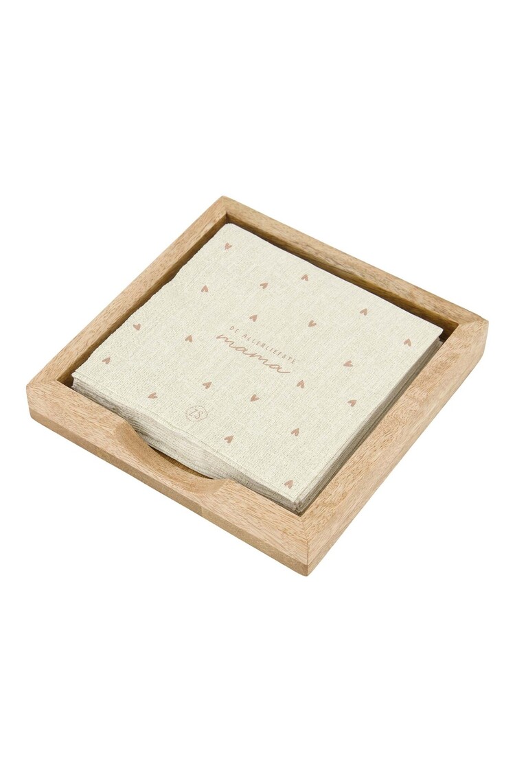 Zusss Zusss | Servethouder hout hartje 12.5cm