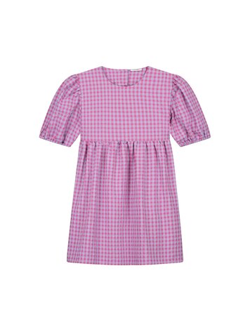 Daily Brat Daily Brat | Jurk sassy checked lavender