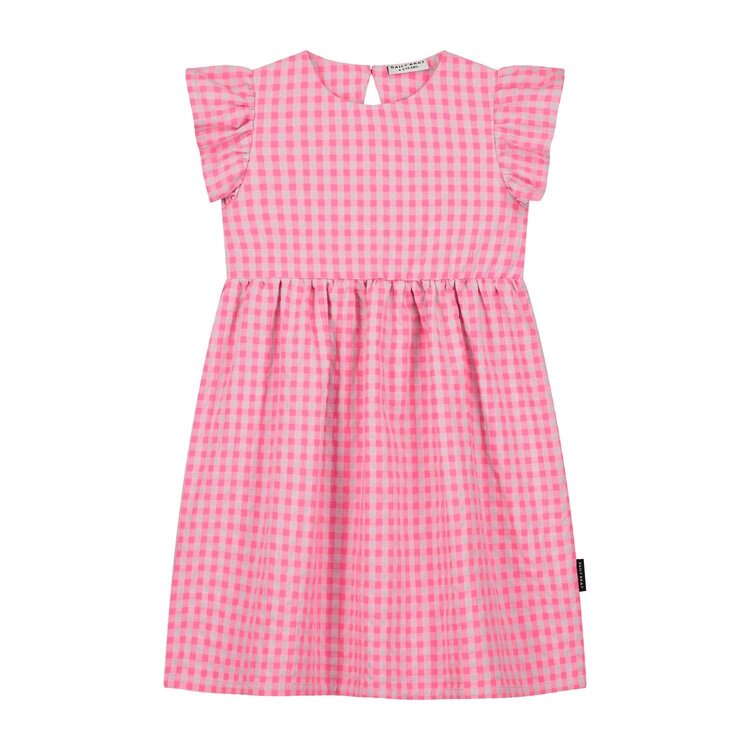Daily Brat Daily Brat | Jurk cheecky checked cuddly pink