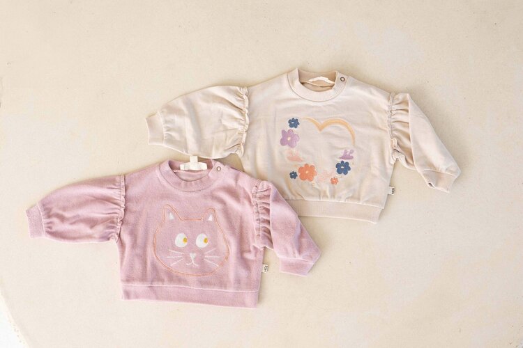 House of Jamie House of Jamie | Sweater baby girl rose lilac