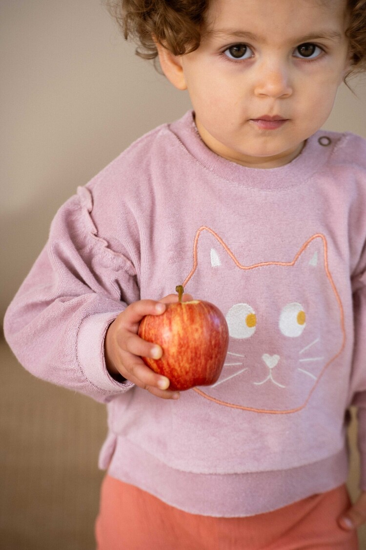 House of Jamie House of Jamie | Sweater baby girl rose lilac