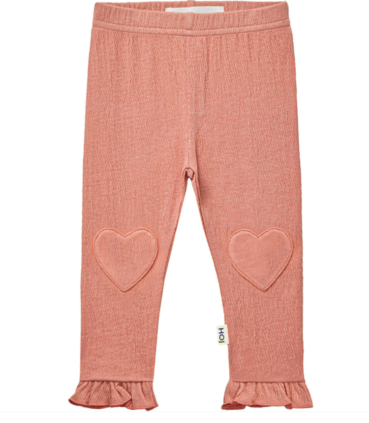 House of Jamie House of Jamie | Legging frill heart peach blush