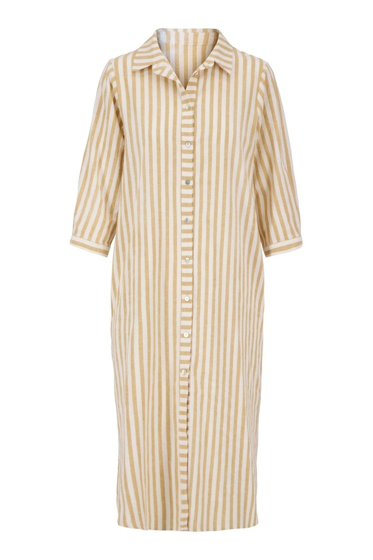 Zusss Zusss | Linnen jurk streep