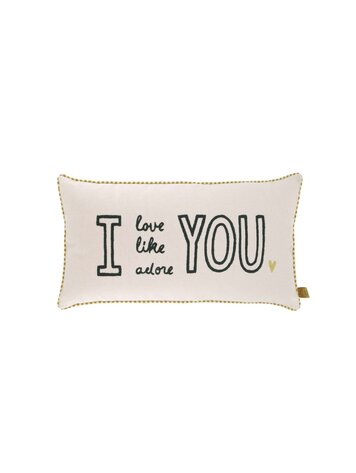Zusss Zusss | Kussen Love like adore 60x30cm