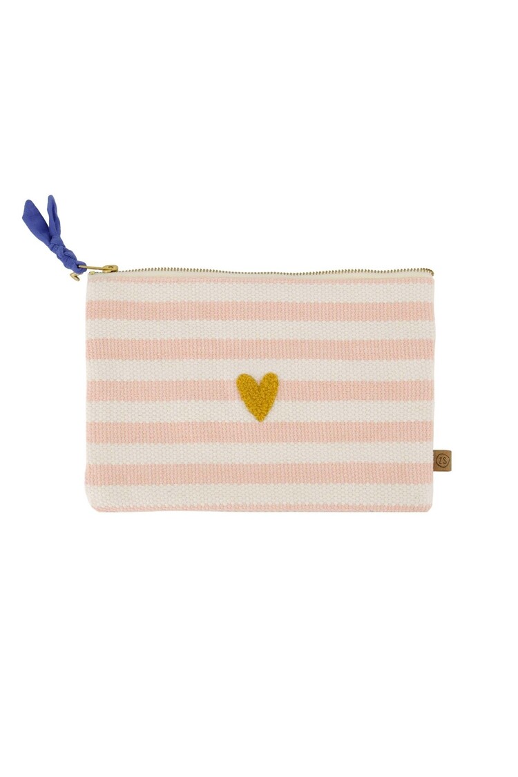 Zusss Zusss | Toilettas hartje streep roze