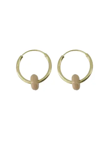 Zusss Zusss | Oorbellen met rondje sahara