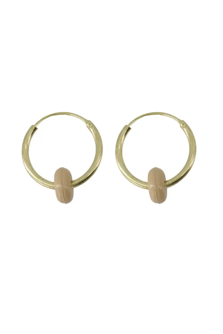 Zusss Zusss | Oorbellen met rondje sahara