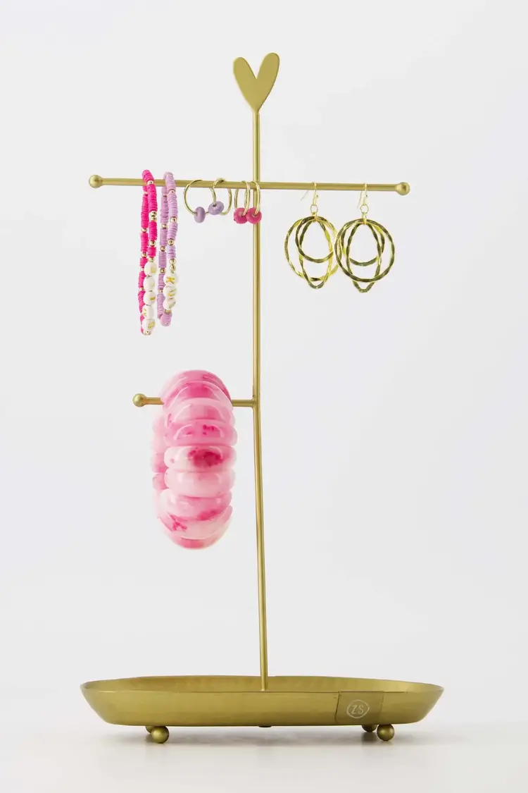 Zusss Zusss | Oorbellen met rondje felroze