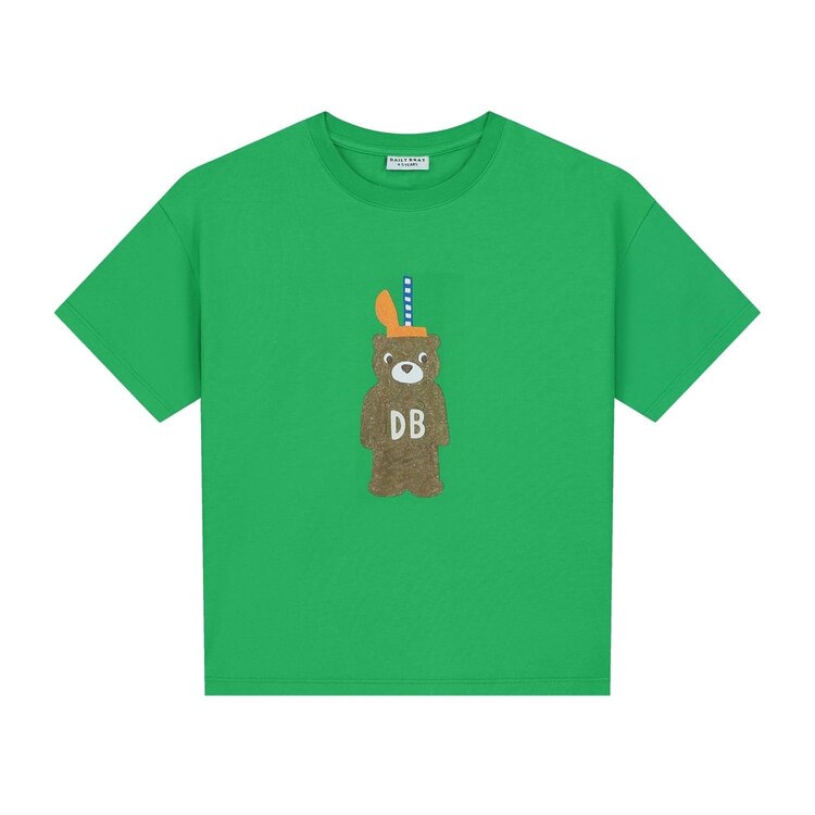 Daily Brat Daily Brat | T-shirt barney bear pule green